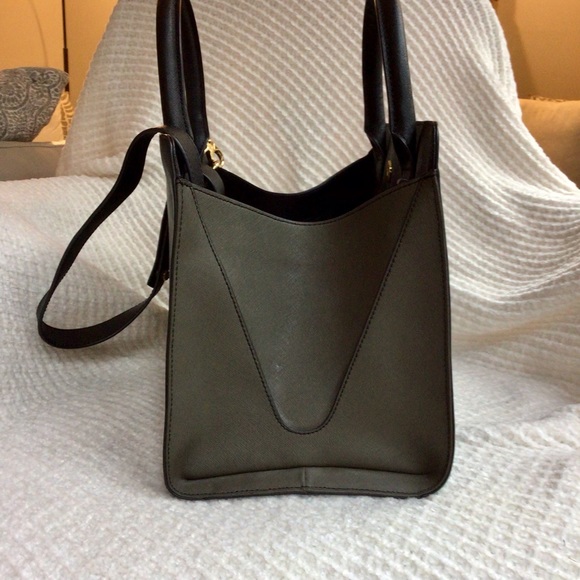ZAC Zac Posen Black and Olive Two-toned Bag - Picture 11 of 16